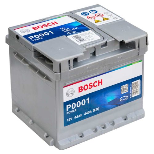 Bosch Power Line P0001 0092P00010 akkumulátor, 12V 44Ah 440A J+ EU, alacsony