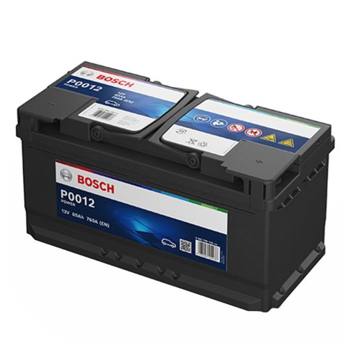 Bosch Power Line P0012 0092P00120 akkumulátor, 12V 85Ah 760A J+ EU, alacsony