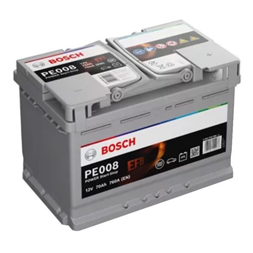 Bosch Power EFB Line PE008 0092PE0080 akkumulátor, 12V 70Ah 760A J+ EU, magas