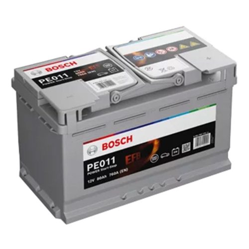 Bosch Power EFB Line PE011 0092PE0110 akkumulátor, 12V 80Ah 800A J+ EU, magas