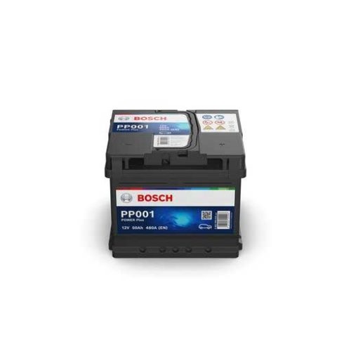 Bosch Power Plus Line PP001 0092PP0010 indítóakkumulátor, 12V 50Ah 480A J+ EU, alacsony