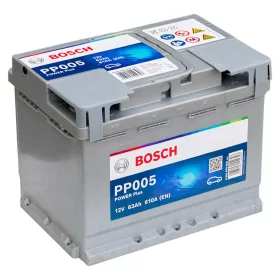   Bosch Power Plus Line PP005 0 092 PP0 050 akkumulátor, 12V 63Ah 610A J+ EU, magas