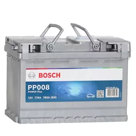   Bosch Power Plus Line PP008 0 092 PP0 080 akkumulátor, 12V 77Ah 780A J+ EU, magas