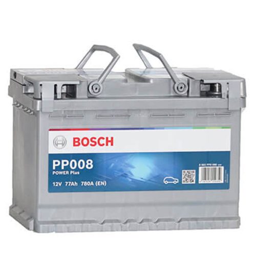 Bosch Power Plus Line PP008 0092PP0080 akkumulátor, 12V 77Ah 780A J+ EU, magas