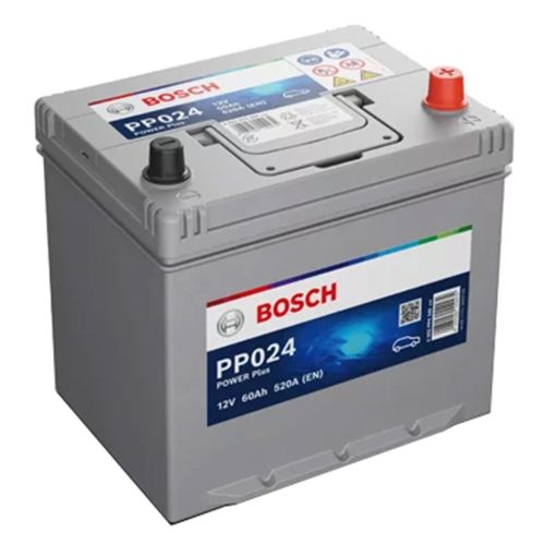 Bosch Power Plus Line PP024 0092PP0240 akkumulátor, 12V 60Ah 520A J+, Japán