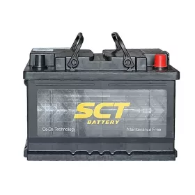 SCT 107500 akkumulátor, 12V 75Ah 640A J+ EU, alacsony