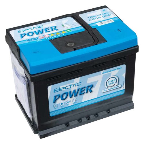 Electric Power SMF EFB Start-Stop akkumulátor, 12V 60Ah 640A J+ EU, magas