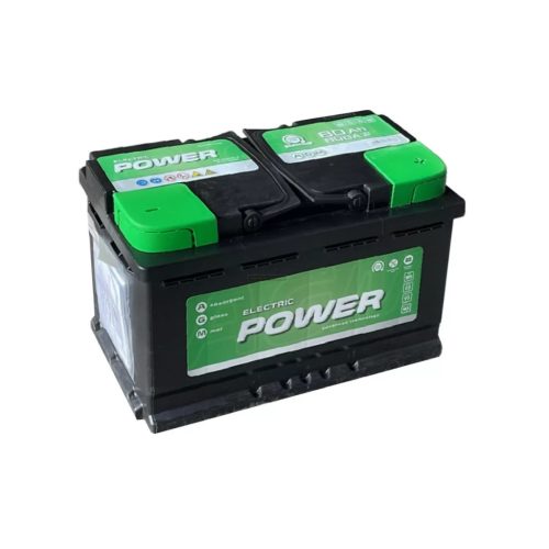 Electric Power 181580715110 AGM akkumulátor, 12V 80Ah 800A J+ EU, magas