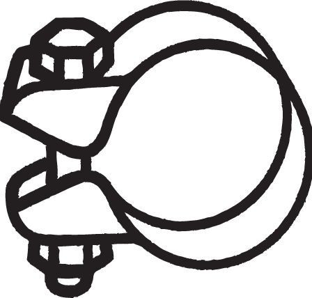 BOSAL 250-354  bilincs, kipufogó