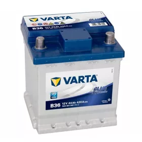   Varta Blue Dynamic B36 akkumulátor, 12V 44Ah 420A J+ EU, magas, Punto