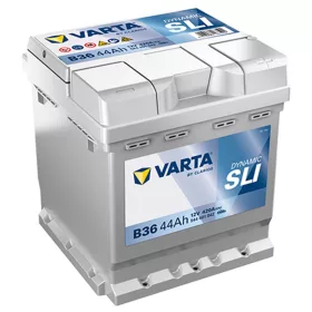   Varta Dynamic SLI B36 akkumulátor, 12V 44Ah 420A J+ EU, magas, Punto