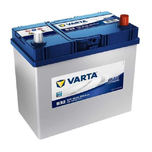 Varta Blue Dynamic B32 akkumulátor, 12V 45Ah 330A J+, Japán vastag sarus