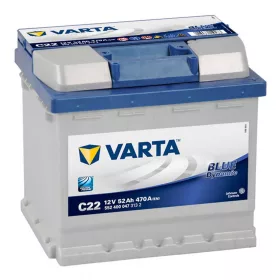   Varta Blue Dynamic C22 akkumulátor, 12V 52Ah 470A J+ EU, magas