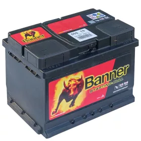   Banner Starting Bull 55519 akkumulátor, 12V 55Ah 450A J+,EU, alacsony