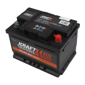   Kraftmann 555350047 akkumulátor, 12V 55Ah 470A J+ EU, alacsony