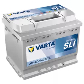   Varta Dynamic SLI D24 akkumulátor, 12V 60Ah 540A J+ EU, magas