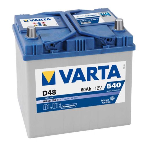 Varta Blue Dynamic D48 akkumulátor, 12V 60Ah 540A B+, japán