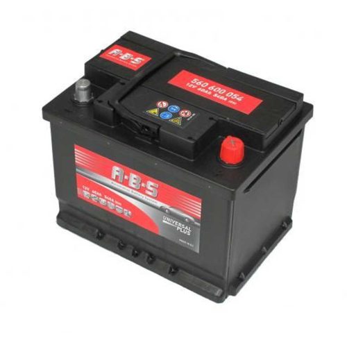 A.B.S. 560600054 akkumulátor, 12V 60Ah 540A, J+ EU magas