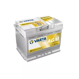   Varta Dynamic AGM A8 akkumulátor, 12V 60Ah 680A J+ EU, magas