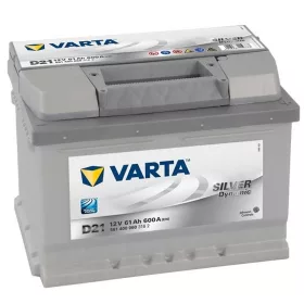   Varta Silver Dynamic D21 akkumulátor, 12V 61Ah 600A J+ EU, alacsony