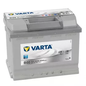   Varta Silver Dynamic D39 akkumulátor, 12V 63Ah 610A B+ EU, magas