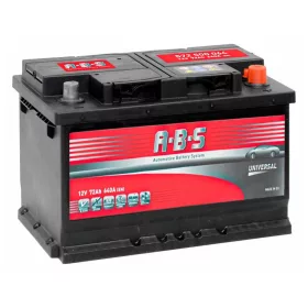   ABS Universal 572500064 akkumulátor, 12V 72Ah 640A J+ EU, alacsony