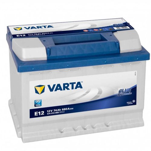 Varta Blue Dynamic E12 akkumulátor, 12V 74Ah 680A B+ EU, magas