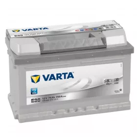   Varta Silver Dynamic E38 akkumulátor, 12V 74Ah 750A J+ EU, alacsony