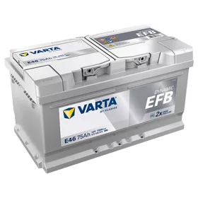   Varta Dynamic EFB E46 akkumulátor, 12V 75Ah 730A J+ EU, alacsony