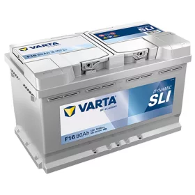  Varta Dynamic SLI F16 akkumulátor, 12V 80Ah 740A J+ EU, magas