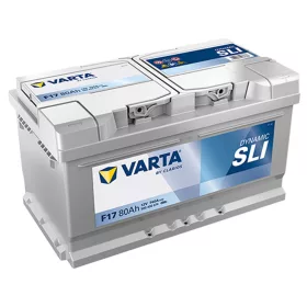   Varta Dynamic SLI F17 akkumulátor, 12V 80Ah 740A J+ EU, alacsony