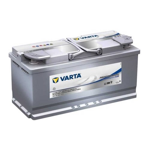 Varta Professional Dual Purpose AGM LA105 munkaakkumulátor, 12V 105Ah 950A J+ EU, magas