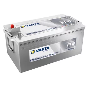   Varta Professional Dual Purpose EFB LED240 meghajtó akkumulátor, 12V 240Ah, B+