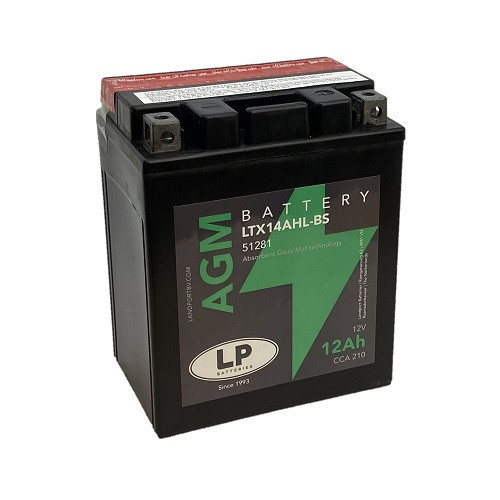 Landport AGM 12Ah 210A Jobb + Motorakkumulátor (AGM-LTX14AHL-BS)