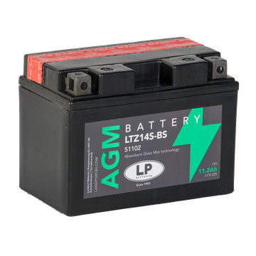 Landport AGM 11.2Ah 220A Bal+ Motorakkumulátor (AGM-LTZ14S-BS)