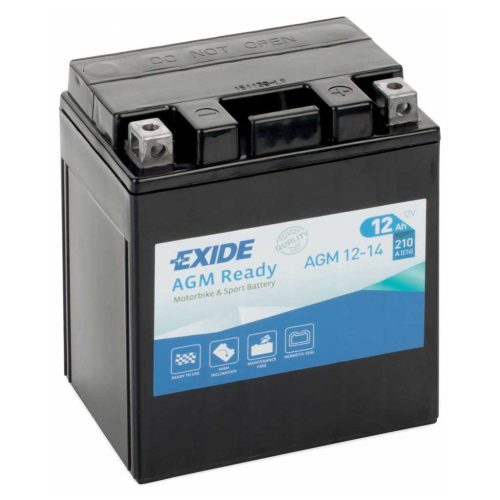 Exide AGM12-14 motorakkumulátor, 12V 12Ah 210A