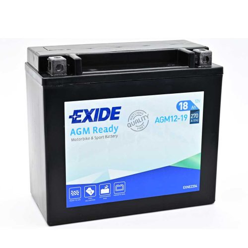 Exide AGM12-19 motorakkumulátor, 12V 18Ah 270A J+
