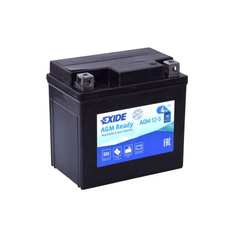 Exide AGM12-5 motorakkumulátor, 12V 4Ah 70A