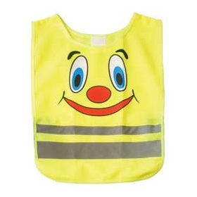 Gyermek láthatósági mellény, sárga smiley