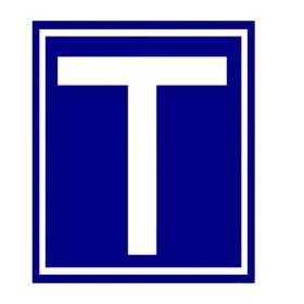 Tanuló vezető T betű mágneses, normál 20*23cm