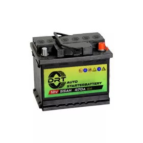 DRT 12V 55Ah 470A jobb+ akkumulátor