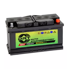 DRT 12V 75Ah 640A jobb+ akkumulátor