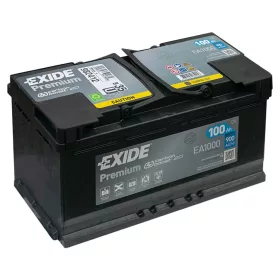   Exide Premium EA1000 akkumulátor, 12V 100Ah 900A J+ EU, magas