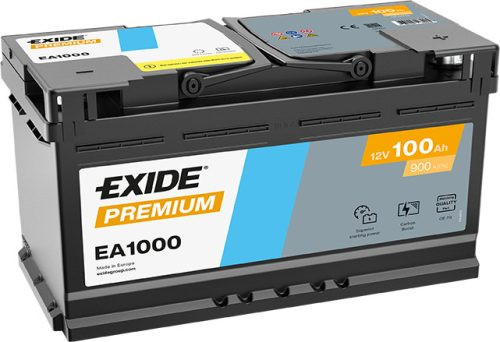 Exide Premium 100Ah 900A Jobb+ Akkumulátor (EA1000)