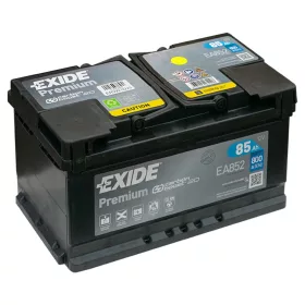   Exide Premium EA852 akkumulátor, 12V 85Ah 800A J+ EU, alacsony