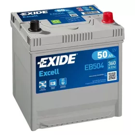 Exide Excell EB504 akkumulátor, 12V 50Ah 360A J+, japán
