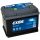 Exide Excell EB602 akkumulátor, 12V 60Ah 540A J+ EU, alacsony