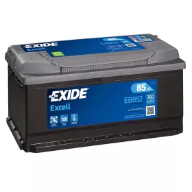   Exide Excell EB852 akkumulátor, 12V 85Ah 760A J+ EU, alacsony