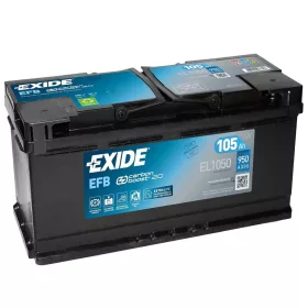   Exide Start-Stop EFB EL1050 akkumulátor, 12V 105Ah 950A, J+ EU, magas