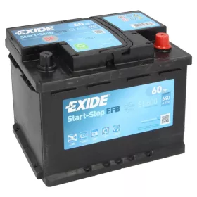   Exide Start-Stop EFB EL600 akkumulátor, 12V 60Ah 640A J+ EU, magas